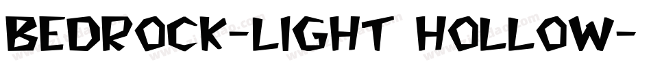 Bedrock-Light Hollow字体转换